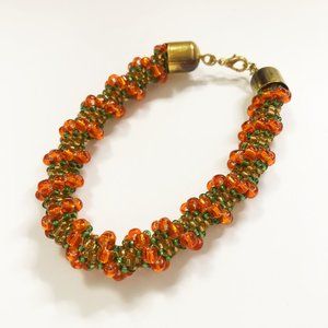 Orange Sophista Handcrafted Bracelet